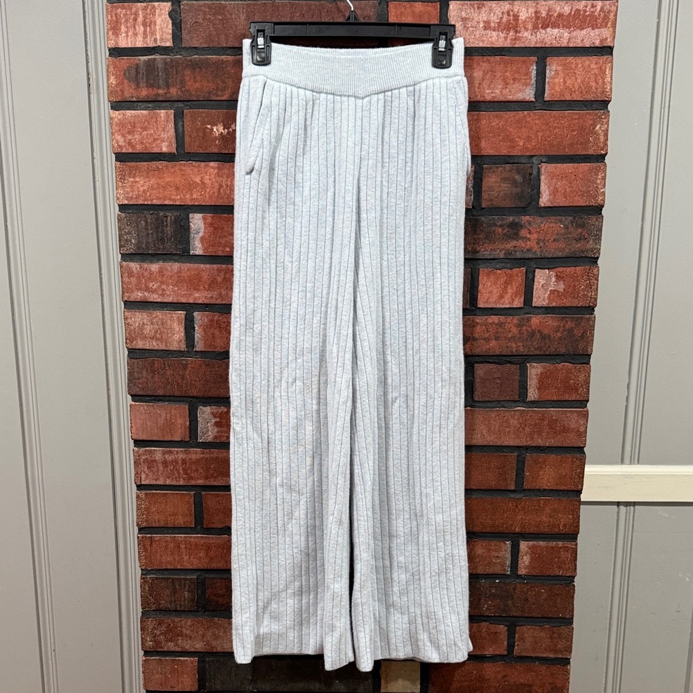 Garden of Angels Ribbed Wide-Leg Pants